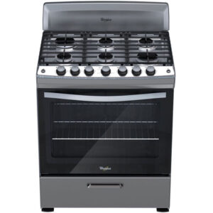Estufa de piso Whirlpool 6 Quem. 30″ Color Acero Inox. Mod. NWF5170D