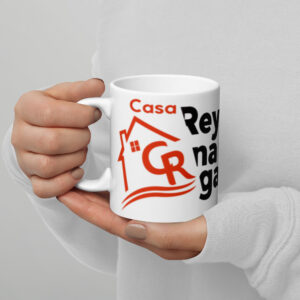 Taza blanca brillante